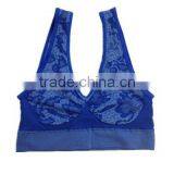 jacquard seamless tank top camisole vest shaper with color yarn