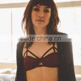 Runwaylover 5519 Sexy Ladies Tie Hollow Out Bralette thumbnail-3