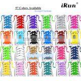 Plain Sneaker Shoelaces~Flat Coloured Shoe Laces~Colours Football Boots Train Shoelaces~NO MOQ~57 Colors Available~Accept Custom thumbnail-2