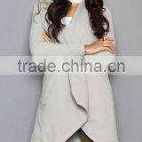 High Quality Latest Deisgn Knitted Fabric Fashion Mature Women Coat thumbnail-4