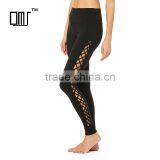 Unique Side Lace-up Details Interlace Legging High Waist Women's Yoga Pants thumbnail-1