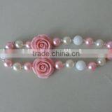 2016 Baby Girl Flower Necklace Peral Crystal Symmetric Kids Clothes Decor Hot Wholesale Children Jewelry thumbnail-1