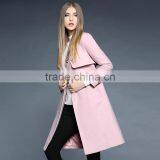 2017 Latest Designs Wholesale Lady Formal Long Spring Korean Women Coat thumbnail-3