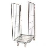 EU Standard Warehouse Storage Cage , Supermarket Roll Cage