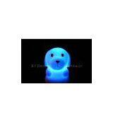 Customized Design Dog Shaped PVC Color Change LED Flashing Keychain Promotional Gift