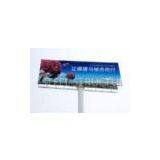 High Strength V Shape Highway Billboards Galvanized Steel Structure