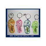 Slippers Soft PVC / Rubber / Silicone Customized Key Chains 3D / 2D Fashion and Eco-friendly thumbnail-1