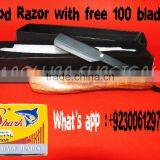 Barber Razors With 100 Shark Super Stainless Straight Edge Barber Razor Blades for Professional Barber Razors thumbnail-4