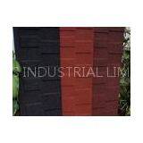 Colored Stone Coated Roofing Tiles Black Nosen , Galvanized Corrugated SteelRoofing Tiles