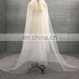 China Manufacture Wholesale Cheap Two Layers Soft Tulle Fabric Long Bridal Wedding Veil thumbnail-2