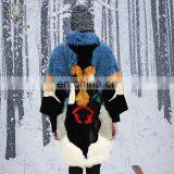 Nifty Style Lamb And Mink Fur Coat Reversible Female Multicolored Mix Different Fur Jacket Real Fur Down Overcoat thumbnail-4