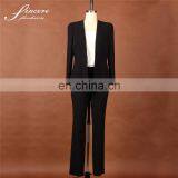 Ladies Black Fashion Viscose/Polyester designer suit blazers suits for women