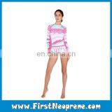Lovely Pink Dot Online Cheap Pink Color Rash Guards thumbnail-1