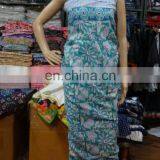 Hand Block Pareo Cotton Summer Women Dress Sarong Scarf Indian thumbnail-2