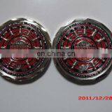 3D Custome Soft Enamel Silver Plated Compass Double Sided Coin