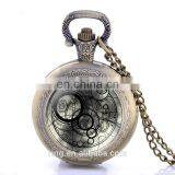 New Black Doctor Who Design Pocket Watch Necklace Vintage Pendant Quartz Unisex Pocket Watch Wholesale Fast Shipping thumbnail-2