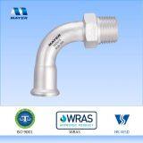 Stainless Steel Elbow 90 Degrees With Male Thread WATERMARK Press Fitting thumbnail-2