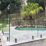 316 Mirror Satin Frameless Pool Fence Glass Spigot