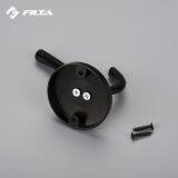 Fancy Design Filta Hardware Eco-Friendly Home Design Storage Black Double Zinc Alloy Coat Hook Hanger 6588 thumbnail-2