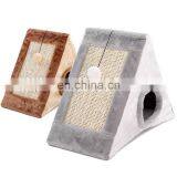 I@home Breathable Triangle Cat Climbing Frame Plush Cat Scratch House Bed thumbnail-5