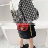 2020 Spring PU Leather Cross Body Handbag for Kids Girl Fashion Children Girl Leopard One-Shoulder Chain Bags thumbnail-6