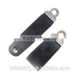 Custom Logo Black Leather Usb