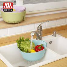 Plastic Colander Collapsible Over the Sink Folding Strainer for Kitchen With Extendable Thickened Handles thumbnail-5