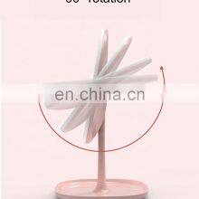 Светодиодное косметическое зеркало с индивидуальным подбором цвета. Органайзер для косметики с зеркалом с светодиодной подсветкой, настольное косметическое зеркало thumbnail-5