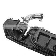 Car Exhaust Pipes For Honda Civic 2016-2018 Two Tube/Carbon Fiber thumbnail-1