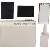 Genuine Nappa Leather Cream Color Baggage Tag Luggage Tag thumbnail-5