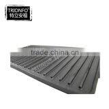 Black Non-stick Pre-seasoned Rectangular Cast Iron BBQ Plate