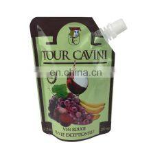 Custom Printed Liquid Drinking Juice Beverage Bag 250ml Stand up Spout Pouch for Vodka / Red Wine thumbnail-2