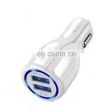 Wholesale 10W 2A USB Adapter Dual 2 Port Universal Mobile Phone USB Qc3.0 Car Charger for IPhone thumbnail-3