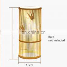 New Design Classical Japanese Bamboo Table Lamp Natural Bedroom Decorative Room Vietnam Manufacturer thumbnail-2