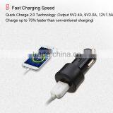 Fast Charging Smart USB 2.0 Quick Charge 2.0 USB Car Charger From Shenzhen Factory