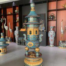 Cloisonn Factory Cloisonn Manufacturer Cloisonn Processing Cloisonn Crafts Cloisonn Manufacturer Wholesale Custom Cloisonn Copper Body Cloisonn Enamel Crafts Incense Burner, Elephant Spot thumbnail-3
