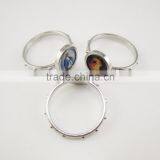 Catholic Gift Rosary Finger Ring With Epoxy Saint Images thumbnail-2