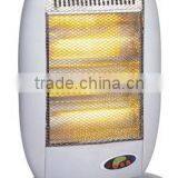 3 heat settings1200W with remote control 0.5-7.5 hours timer wide angle oscillation function electric halogen heater