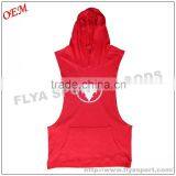 100% cotton y back wholesale cusotm gym bodybuilding hoodie for men