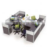 Modern Cubicle Workstation Partition Designs for 4 Person (SZ-WSB374)