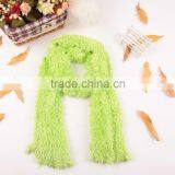 Fashion Green Women's Winter Changeable Long Warm Stretchy Microfiber Magic Scarf Wrap Shawl For Girls