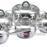 Colorful Stainless Steel Decal Kitchenware Sets for Wholesale