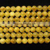 Natural Gemstone Gold Rutilated Quartz Round Beads thumbnail-1