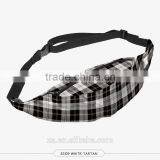 High Quality Cheap Price Ladies Fashion Printed Tartan Grid Checked Waist Belt Bag thumbnail-2