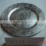 Silver charger plates,under plates