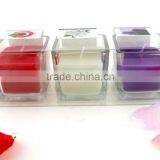 Flat Top 3/set Scented Candles Soy Candles in Square Jar Holder With PVC Package thumbnail-3