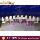 Led Light Table Half Round Dining Table for Sale / Half Moon Dining Table Quality Choice