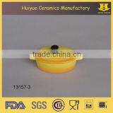 Ceramic Mini Casserole, Oval Glazed Casserole With Cover thumbnail-3