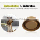Premium Light Weight Fished Designed Double Way Plant Husks Best Pet Bowl for Animal Dog Biodegradable thumbnail-6