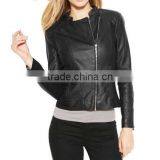 Made In Pakistan Standard Design Practical Ladies Pu Leather Jacket,Wholesale for Women Ladies Casual PU Leather Jacket thumbnail-3